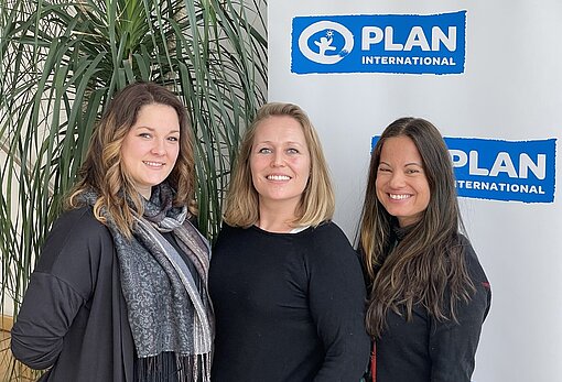 Kristina Kienlein, Bettina Strobl und Claudia Neuhüttler (v. l.) im Wiener Plan-Büro. 