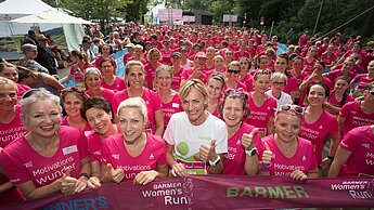 Kurz vor dem Start: Heike Drechsler nahm am 8km-Lauf in Stuttgart teil. © Norbert Wilhelmi