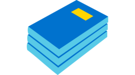 Icon von einem Bücherstapel.
