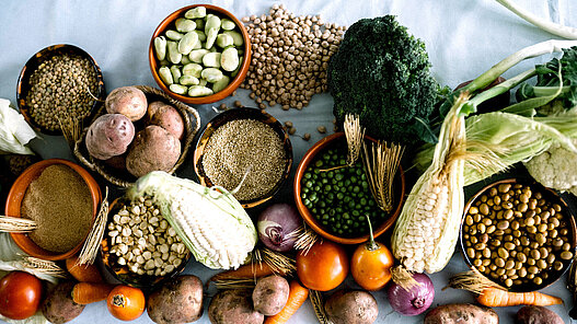 Die Pakete enthalten vitamin- und nährstoffreiche Nahrungsmitteln.