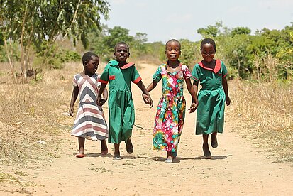 Kinder aus dem Projekt in Malawi 