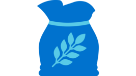 Icon eines Sacks mit Getreide.