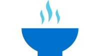 Icon einer Schüssel, die dampft. Es steht für eine Mahlzeit.