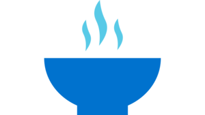 Icon einer Schüssel, die dampft. Es steht für eine Mahlzeit.