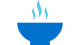 Icon einer Schüssel, die dampft. Es steht für eine Mahlzeit.