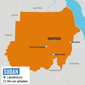 Sudan Landkarte