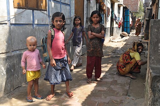 Kinder im Stadtteil Bawniabad Kinder im Stadtteil Bawniabad von Dhaka.