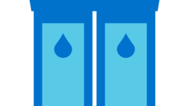 Icon von Sanitäranlagen. 