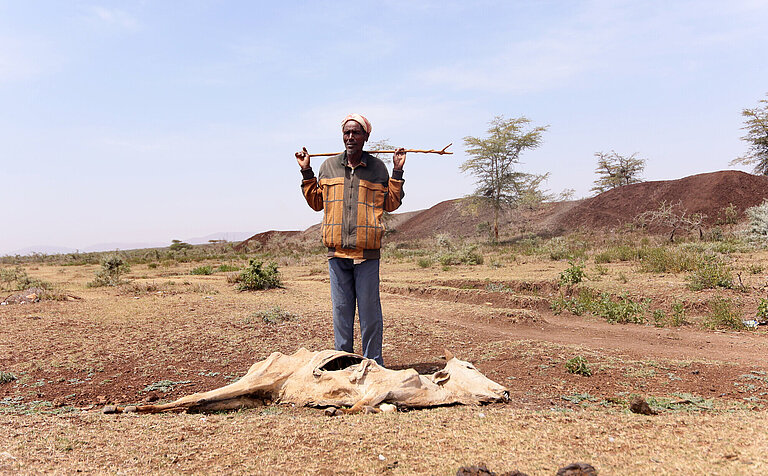 Überall in der Region Oromia in Äthiopien sind Rinder verendet