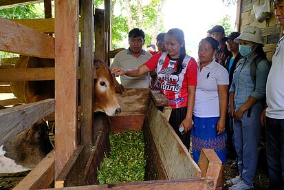 Teilnehmende aus einem ähnlichen Projekt in Laos Teilnehmende aus einem ähnlichen Projekt in Laos
