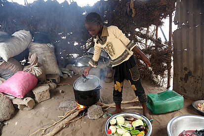 Kochen in Senegal.