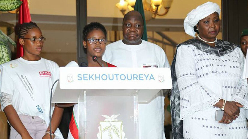 Aissata, 13, took over as the President of the African Union
