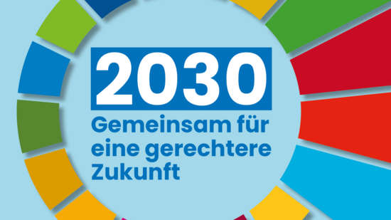 2030 - Gemeinsam für eine gerechtere Zunkunft - Unterrichtsmaterial SDGs - Titel