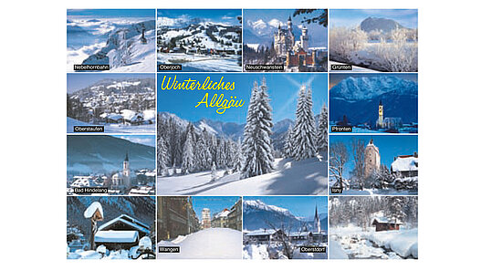 Postkarte Motiv Schneelandschaft
