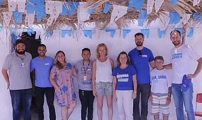 Das Team von Plan International und Marion Mitchell von der NORMA Group Das Team von Plan International und Marion Mitchell von der NORMA Group