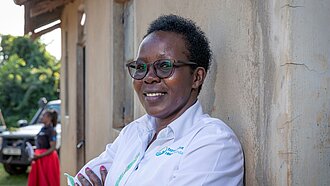 Projektkoordinatorin Agnes Apio