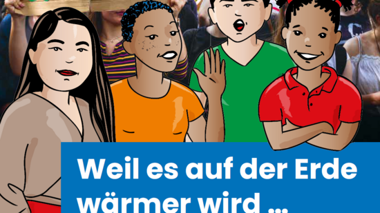 Plan Unterrichtsmaterial Klimawandel Weil es auf der Erde wärmer wird - Titelbild