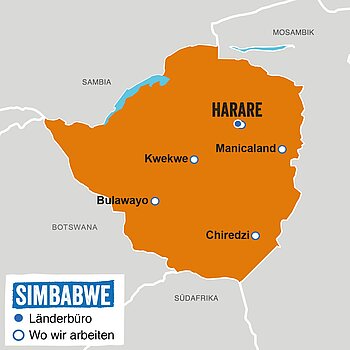 Simbabwe Landkarte Simbabwe Landkarte