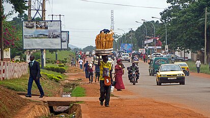 Der Alltag in der Hauptstadt Bangui hatte sich vor den Wahlen im Dezember 2020 weitgehend normalisiert. © Ina Thiam