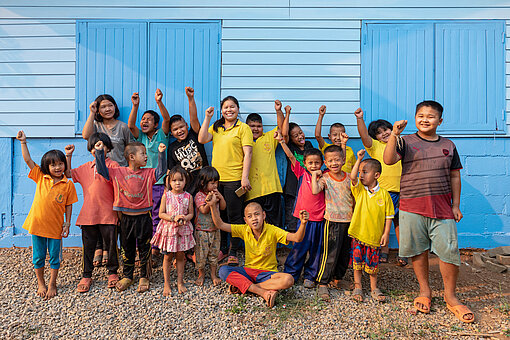 Kinder in einer Plan-Partnergemeinde im Norden von Thailand Kinder in einer Plan-Partnergemeinde im Norden von Thailand