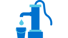 Icon einer Wasserpumpe.