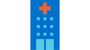Icon eines Krankenhauses.