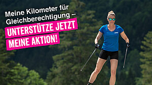 Auch Vize-Biathlon-Weltmeisterin Vanessa Hinz unterstützte mit ihren Kilometern die Aktion. Auch Vize-Biathlon-Weltmeisterin Vanessa Hinz unterstützte mit ihren Kilometern die Aktion.