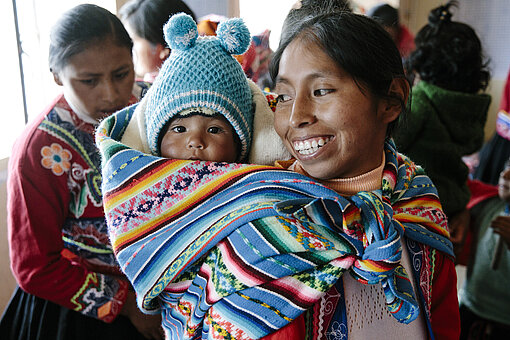 Gesunde Erhährung für Mutter und Kind in Peru.
