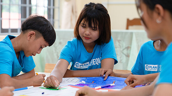 Jugendliche aus einem ähnlichen Projekt in Vietnam