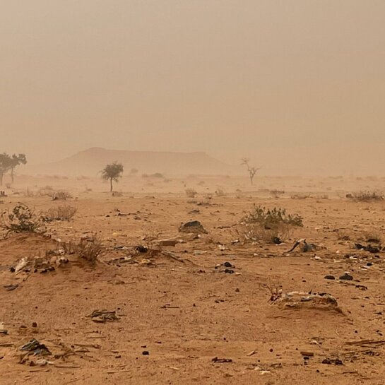 Verbrannte Erde in Jere, Nigeria
