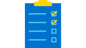 Icon einer Checkliste.