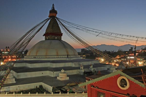 Der Stupa von Bodhnath im Kathmandu-Tal. Foto Marc Tornow
