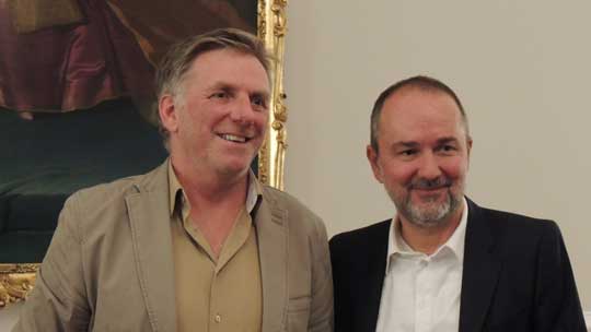 Herr Wimmer mit Bundesminister Drozda Herr Wimmer mit Bundesminister Drozda