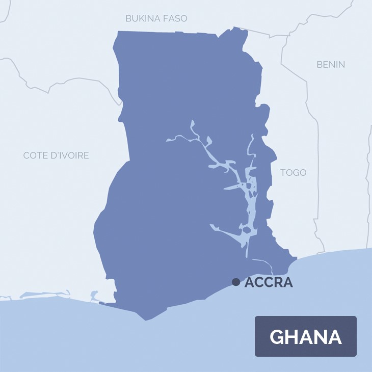 Ghana Karte