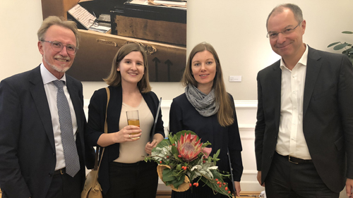 Gerhard Feuchtmüller, Elsbeth Bräuer, Gerlinde Petric-Wallner und Friedrich Jergitsch (c) Plan International Gerhard Feuchtmüller, Elsbeth Bräuer, Gerlinde Petric-Wallner und Friedrich Jergitsch (c) Plan International