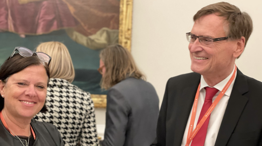 Fr. Bixner, Hr. Kralinger (c) Stiftung Hilfe mit Plan Österreich