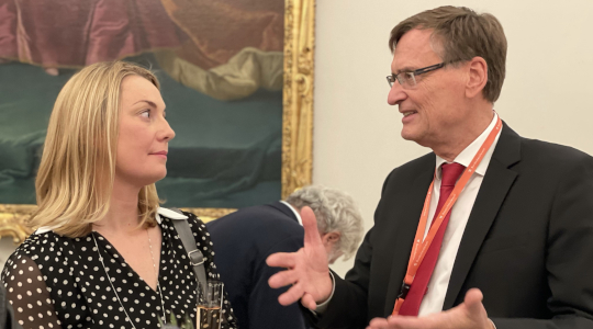Fr. Quint, Hr. Kralinger (c) Stiftung Hilfe mit Plan Österreich