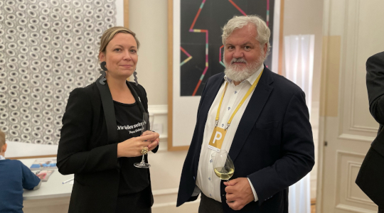 Fr. Wallner, Hr Bruckenberger (c) Stiftung Hilfe mit Plan Österreich