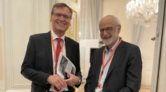 Hr. Kralinger, Hr. Plesser (c) Stiftung Hilfe mit Plan Österreich