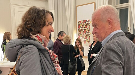 Patricia Pawlicki und Rudi Klausnitzer (c) Stiftung Hilfe mit Plan Österreich